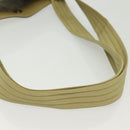 Salvatore Ferragamo Gancini Shoulder Bag Leather Yellow Silver Auth 142164-7