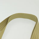 Salvatore Ferragamo Gancini Shoulder Bag Leather Yellow Silver Auth 142164-8