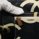 CHANEL Matelasse Chain Shoulder Bag Straw White Gold CC Auth 142166-20