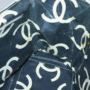 CHANEL Matelasse Chain Shoulder Bag Straw White Gold CC Auth 142166-22