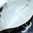 CHANEL Matelasse Chain Shoulder Bag Straw White Gold CC Auth 142166-23