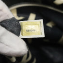 CHANEL Matelasse Chain Shoulder Bag Straw White Gold CC Auth 142166-11