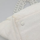 CHANEL Matelasse Chain Shoulder Bag Straw Ivory Gold CC Auth 142167-15