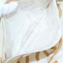 CHANEL Matelasse Chain Shoulder Bag Straw Ivory Gold CC Auth 142167-24