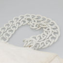 CHANEL Matelasse Chain Shoulder Bag Straw Ivory Gold CC Auth 142167-14