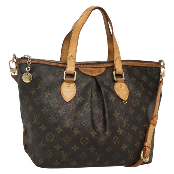 LOUIS VUITTON Monogram Palermo PM Tote Bag M40145 LV Auth 142168
