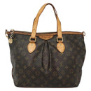LOUIS VUITTON Monogram Palermo PM Tote Bag M40145 LV Auth 142168-13