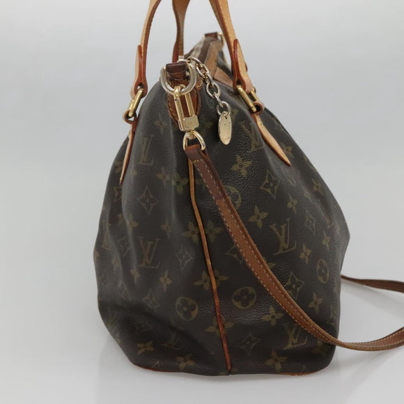 LOUIS VUITTON Monogram Palermo PM Tote Bag M40145 LV Auth 142168