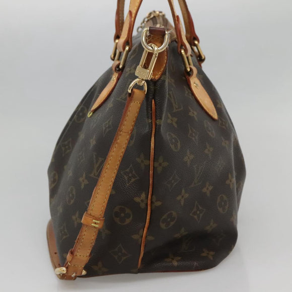 LOUIS VUITTON Monogram Palermo PM Tote Bag M40145 LV Auth 142168