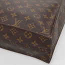LOUIS VUITTON Monogram Sac Plat Hand Bag M51140 LV Auth 142171-9
