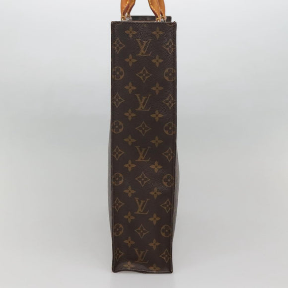 LOUIS VUITTON Monogram Sac Plat Hand Bag M51140 LV Auth 142171