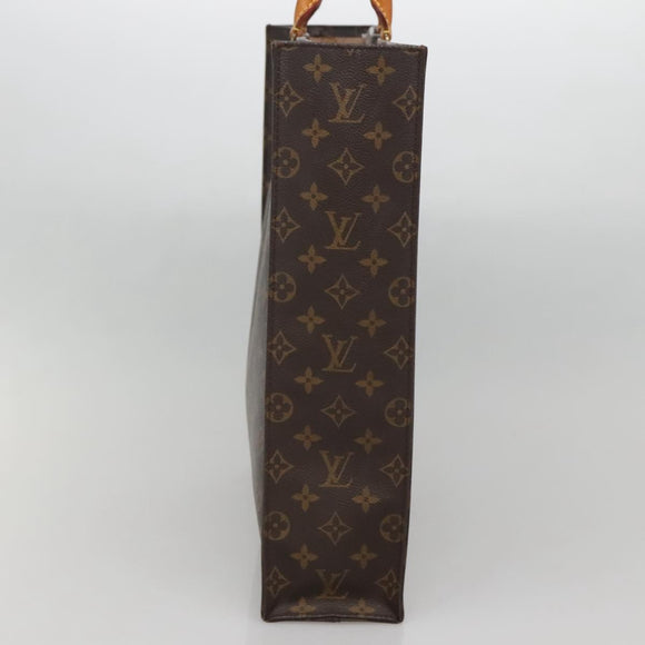 LOUIS VUITTON Monogram Sac Plat Hand Bag M51140 LV Auth 142171