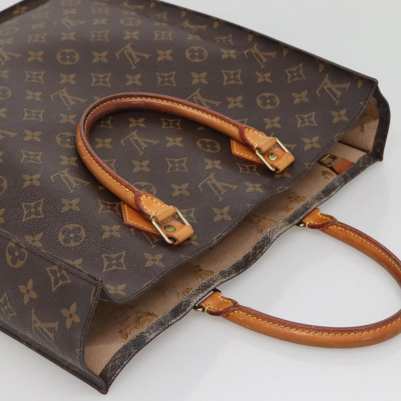 LOUIS VUITTON Monogram Sac Plat Hand Bag M51140 LV Auth 142171