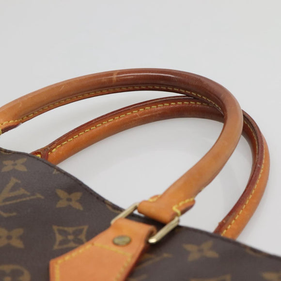 LOUIS VUITTON Monogram Sac Plat Hand Bag M51140 LV Auth 142171