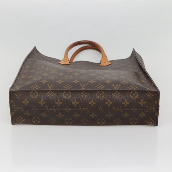 LOUIS VUITTON Monogram Sac Plat Hand Bag M51140 LV Auth 142171
