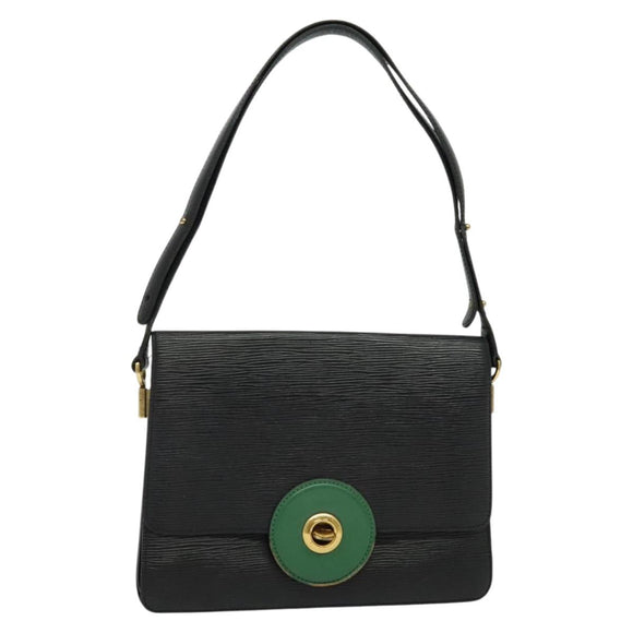 LOUIS VUITTON Epi Free Run Shoulder Bag Green Black M52414 LV Auth 142173