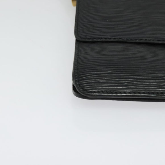 LOUIS VUITTON Epi Free Run Shoulder Bag Green Black M52414 LV Auth 142173