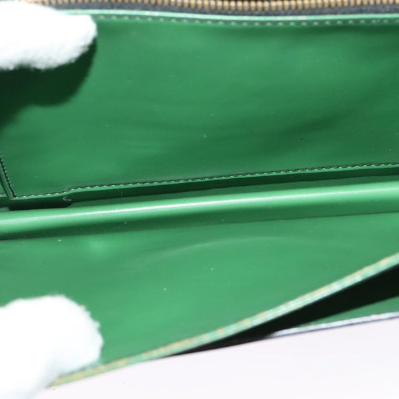 LOUIS VUITTON Epi Free Run Shoulder Bag Green Black M52414 LV Auth 142173