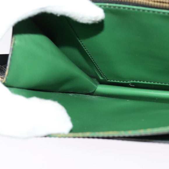 LOUIS VUITTON Epi Free Run Shoulder Bag Green Black M52414 LV Auth 142173