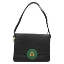 LOUIS VUITTON Epi Free Run Shoulder Bag Green Black M52414 LV Auth 142173-13
