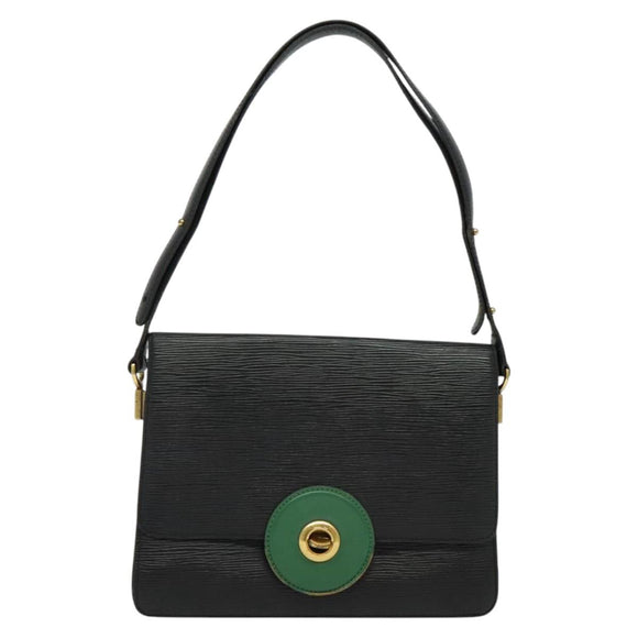 LOUIS VUITTON Epi Free Run Shoulder Bag Green Black M52414 LV Auth 142173