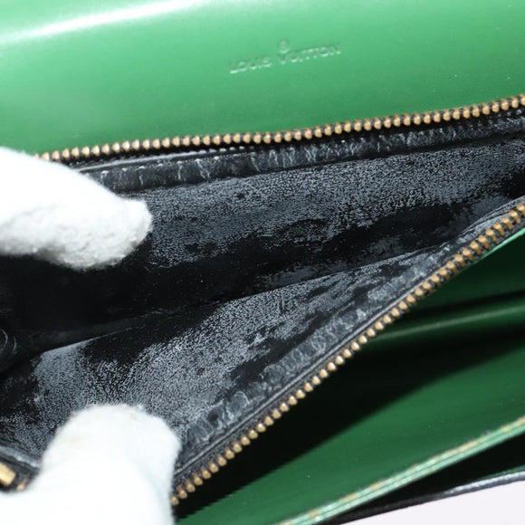 LOUIS VUITTON Epi Free Run Shoulder Bag Green Black M52414 LV Auth 142173