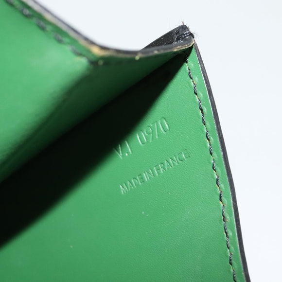 LOUIS VUITTON Epi Free Run Shoulder Bag Green Black M52414 LV Auth 142173