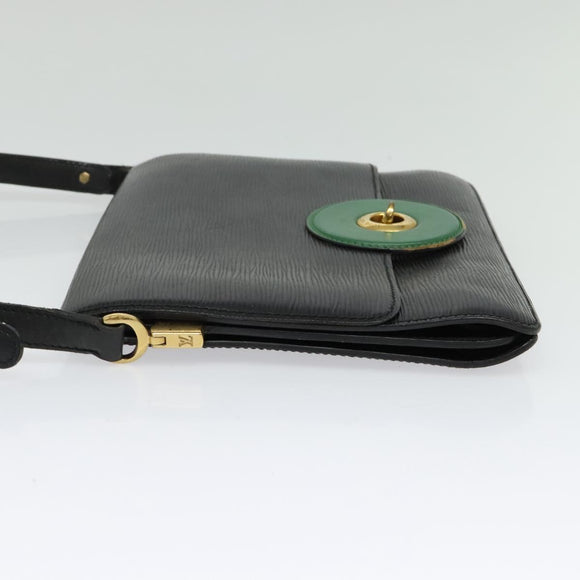 LOUIS VUITTON Epi Free Run Shoulder Bag Green Black M52414 LV Auth 142173