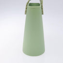 Salvatore Ferragamo Gancini Hand Bag Rubber Green Auth 142183-4