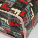FENDI Zucca Canvas Tote Bag Coated Canvas Multicolor Auth 142184V-15