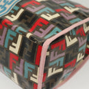 FENDI Zucca Canvas Tote Bag Coated Canvas Multicolor Auth 142184V-16