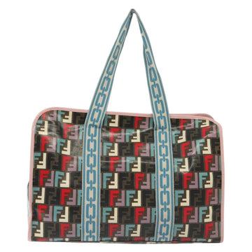 FENDI Zucca Canvas Tote Bag Coated Canvas Multicolor Auth 142184V - 0