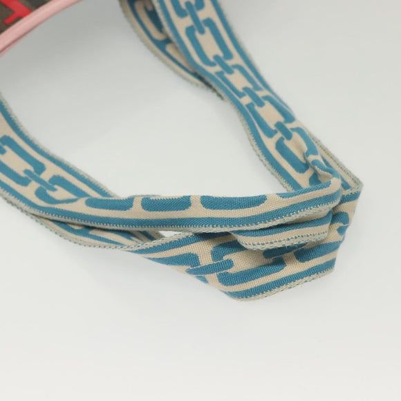 FENDI Zucca Canvas Tote Bag Coated Canvas Multicolor Auth 142184V