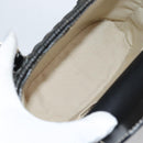 Salvatore Ferragamo Gancini Hand Bag Rattan Black Gold Auth 142185V-11