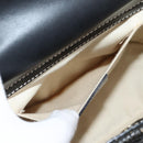 Salvatore Ferragamo Gancini Hand Bag Rattan Black Gold Auth 142185V-20