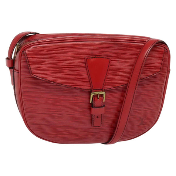 LOUIS VUITTON Epi Jeune Fille MM Shoulder Bag Red M52157 LV Auth 142186