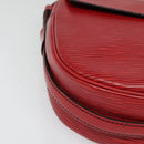 LOUIS VUITTON Epi Jeune Fille MM Shoulder Bag Red M52157 LV Auth 142186-15