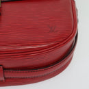 LOUIS VUITTON Epi Jeune Fille MM Shoulder Bag Red M52157 LV Auth 142186-16
