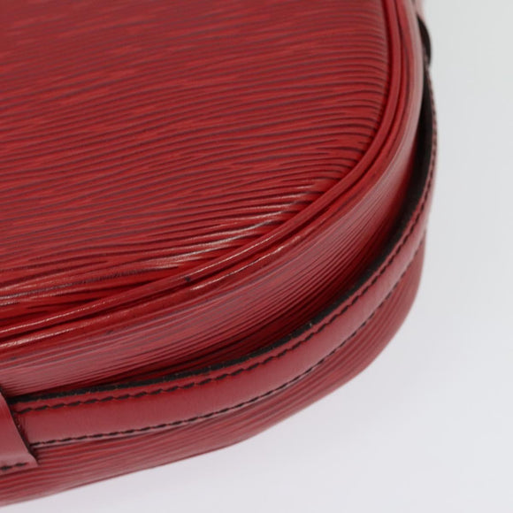 LOUIS VUITTON Epi Jeune Fille MM Shoulder Bag Red M52157 LV Auth 142186