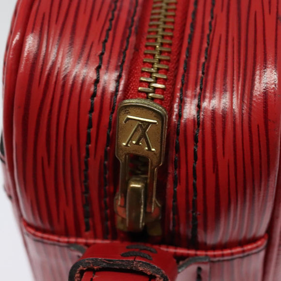 LOUIS VUITTON Epi Jeune Fille MM Shoulder Bag Red M52157 LV Auth 142186