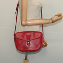 LOUIS VUITTON Epi Jeune Fille MM Shoulder Bag Red M52157 LV Auth 142186-22