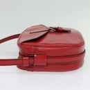 LOUIS VUITTON Epi Jeune Fille MM Shoulder Bag Red M52157 LV Auth 142186-3