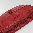 LOUIS VUITTON Epi Jeune Fille MM Shoulder Bag Red M52157 LV Auth 142186-6