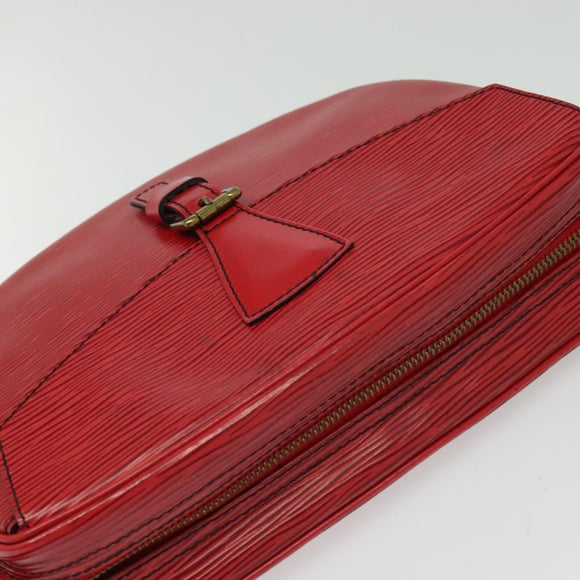 LOUIS VUITTON Epi Jeune Fille MM Shoulder Bag Red M52157 LV Auth 142186