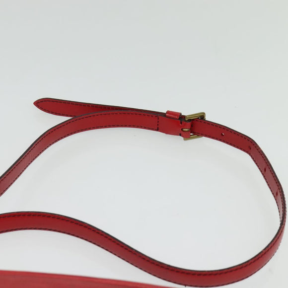 LOUIS VUITTON Epi Jeune Fille MM Shoulder Bag Red M52157 LV Auth 142186