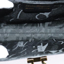 Salvatore Ferragamo Gancini Shoulder Bag Leather Black Gold Auth 142187-11