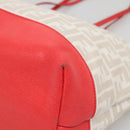 FENDI Zucca Canvas Tote Bag PVC White Gold Auth 142189-14