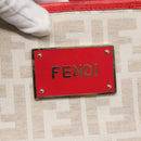 FENDI Zucca Canvas Tote Bag PVC White Gold Auth 142189-17