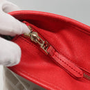 FENDI Zucca Canvas Tote Bag PVC White Gold Auth 142189-10