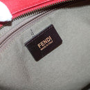 FENDI Zucca Canvas Tote Bag PVC White Gold Auth 142189-18